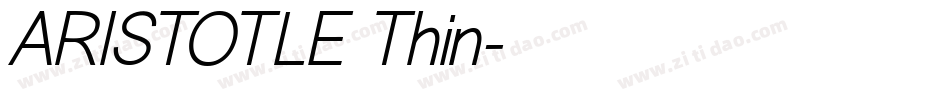 ARISTOTLE Thin字体转换